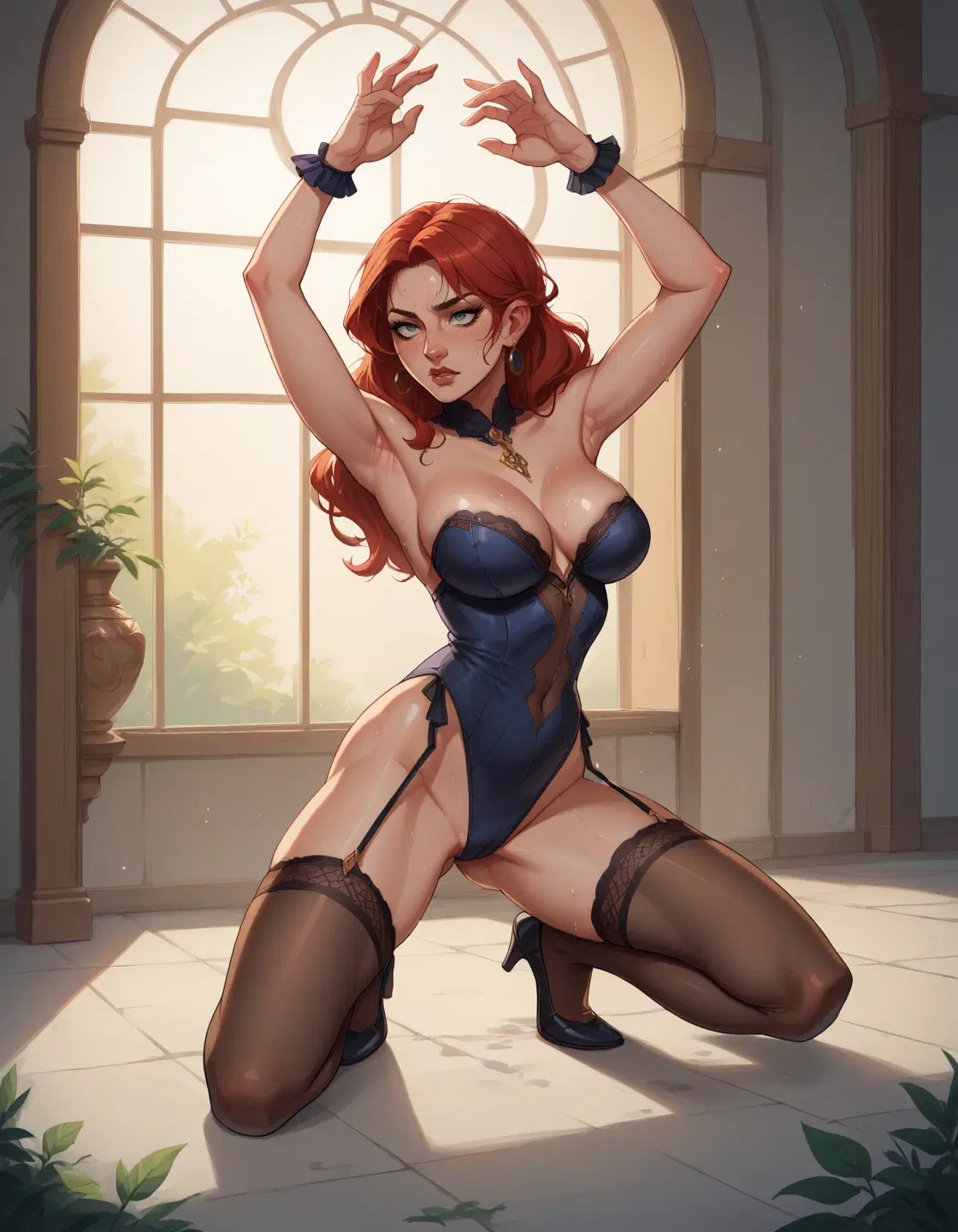 Boudoir pose