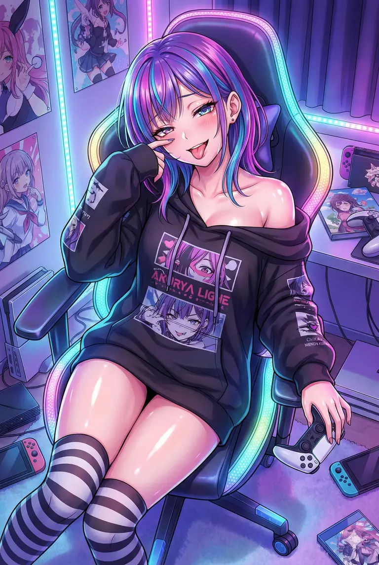 Bratty Gamer Girl Avatar