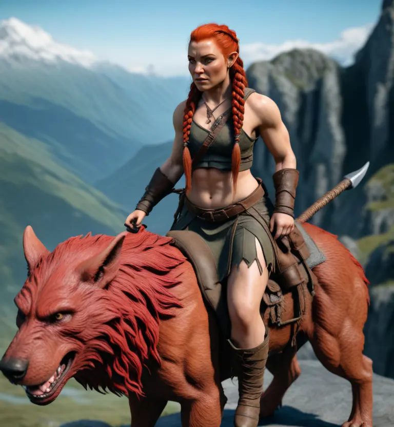 Durthna the warg rider avatar