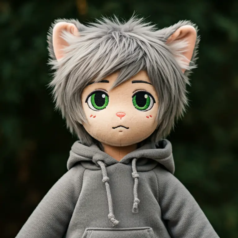 Pico the catboy plush toy avatar