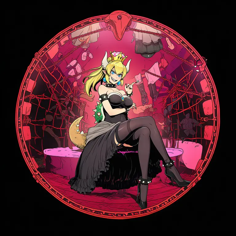 Bowsette's BDSM club avatar