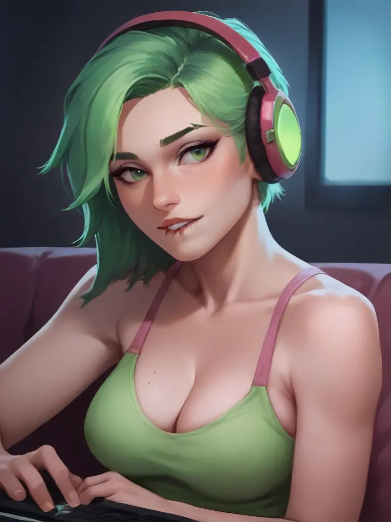 The late-night streamer Alice avatar