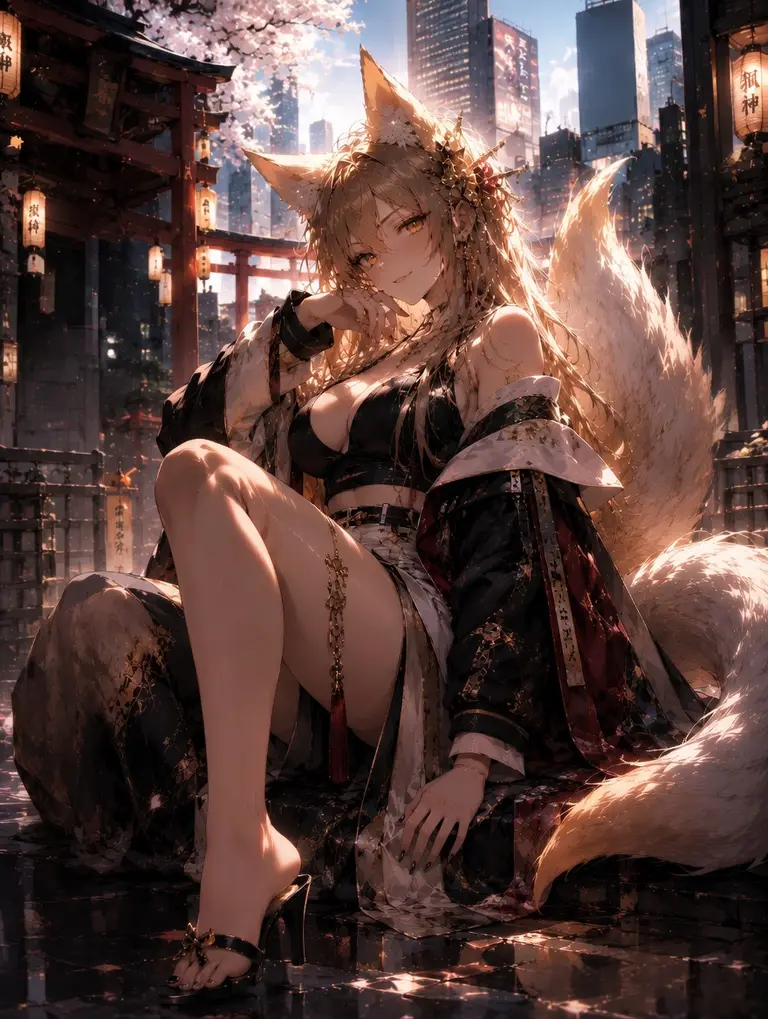 Yuzuki — The Fox Spirit Watching The City Avatar