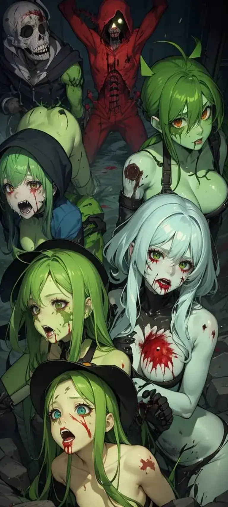 Female zombie horde Avatar