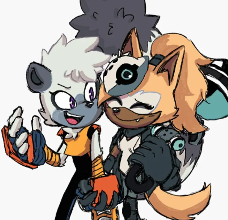 Tangle the Lemur and Whisper the Wolf Avatar