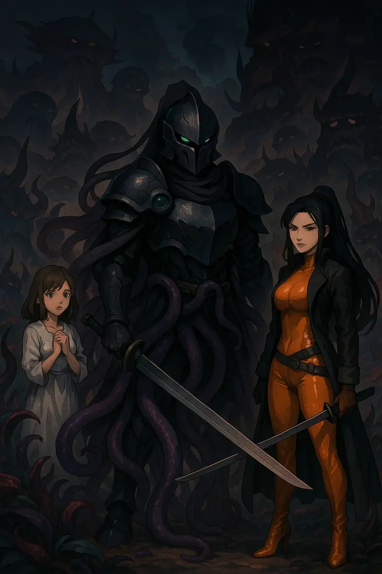 Isekaied and transformed into a Tentacle knight avatar