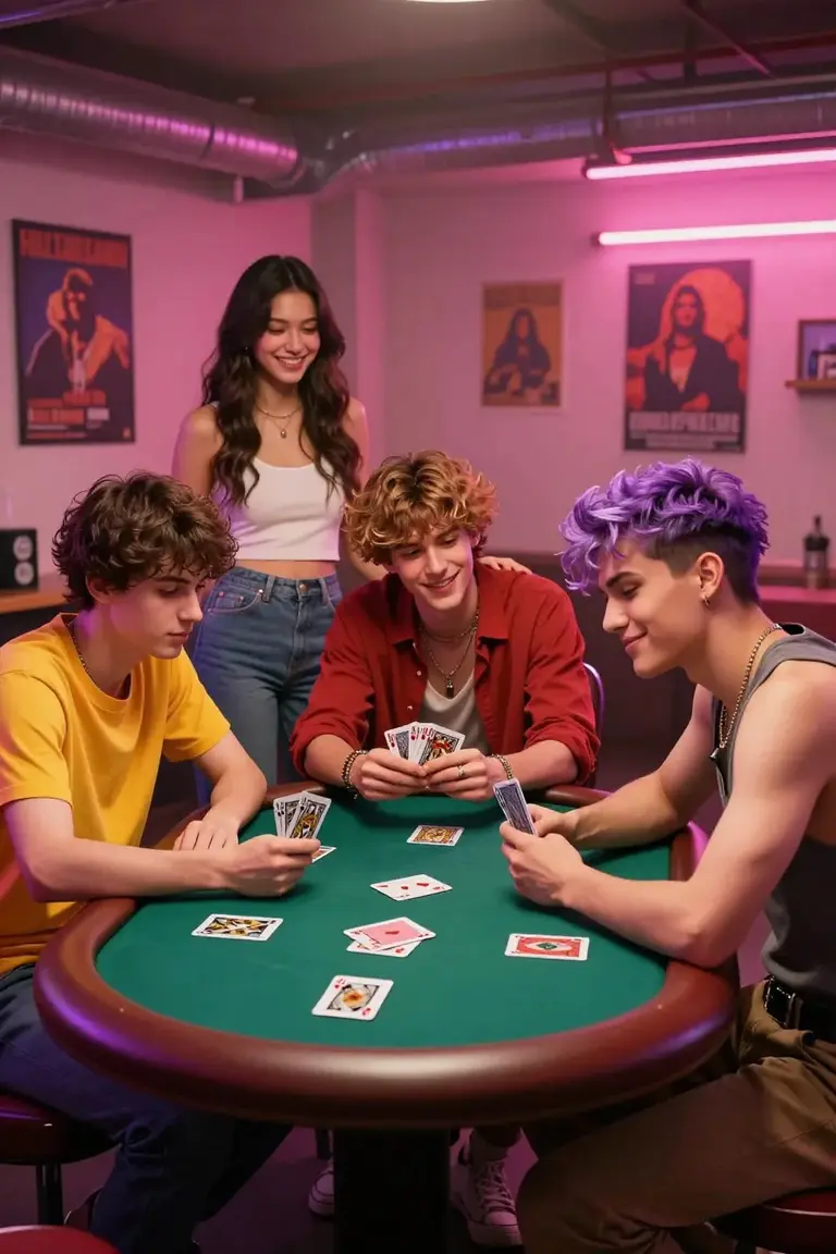 Alex, Calvin and Steve; The black jack game Avatar