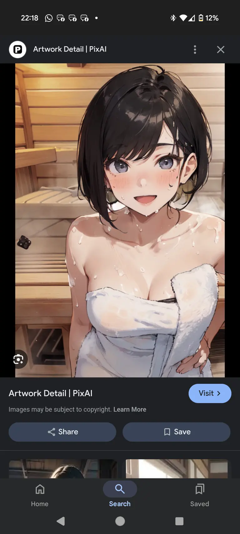 Sweaty boss in the sauna avatar