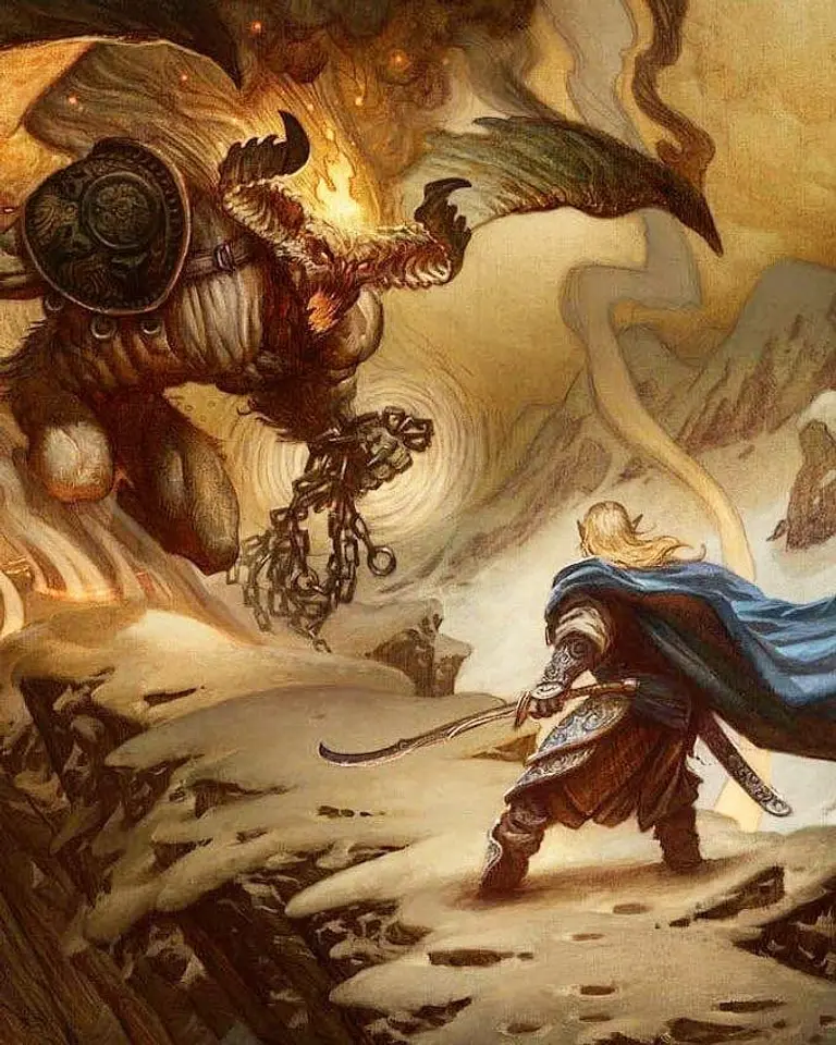 Tales of Balrog Surtur and a Vanyar Elf avatar