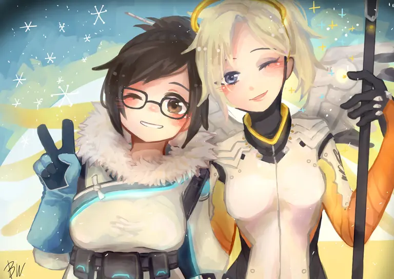 overwatch Mercy( Angela Ziegler) and Mei-ling avatar