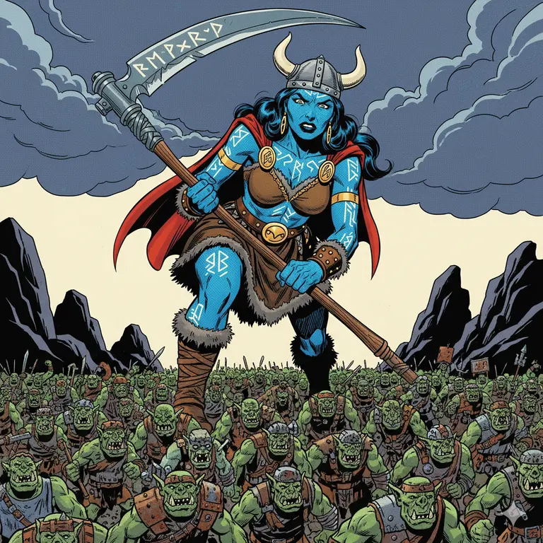 Grumath: Rune Giant Queen - NSFW AI キャラクター - ⛓️ Dominant, 🦹‍♂️ Villain ...