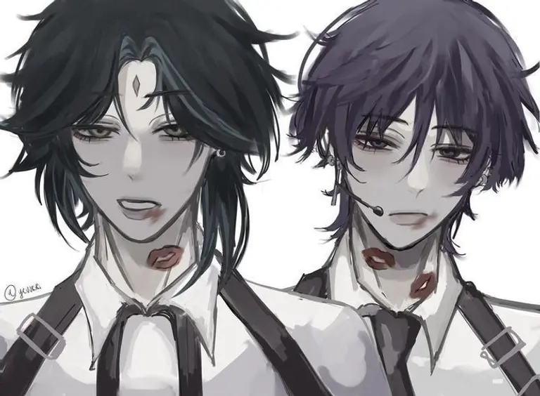 Scaramouche and xiao avatar
