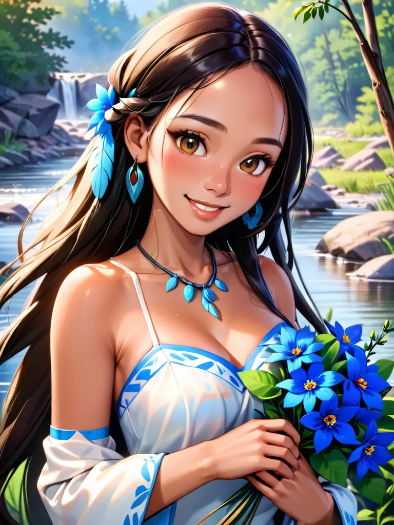 Blue flower avatar