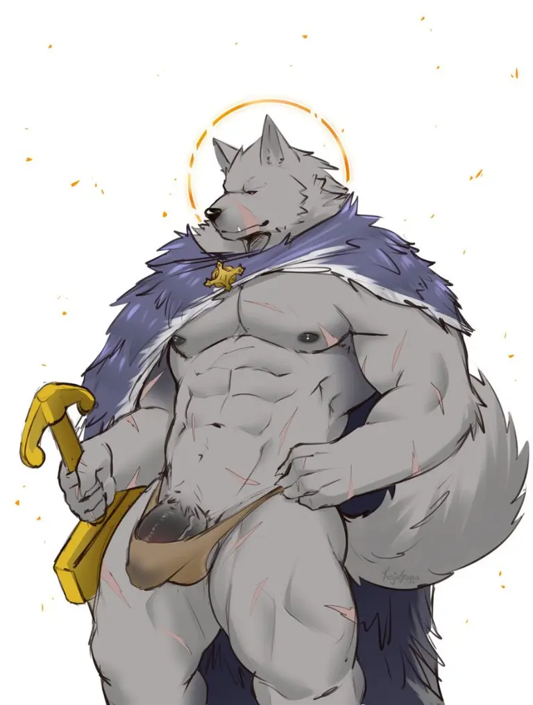 Blaidd, half wolf avatar
