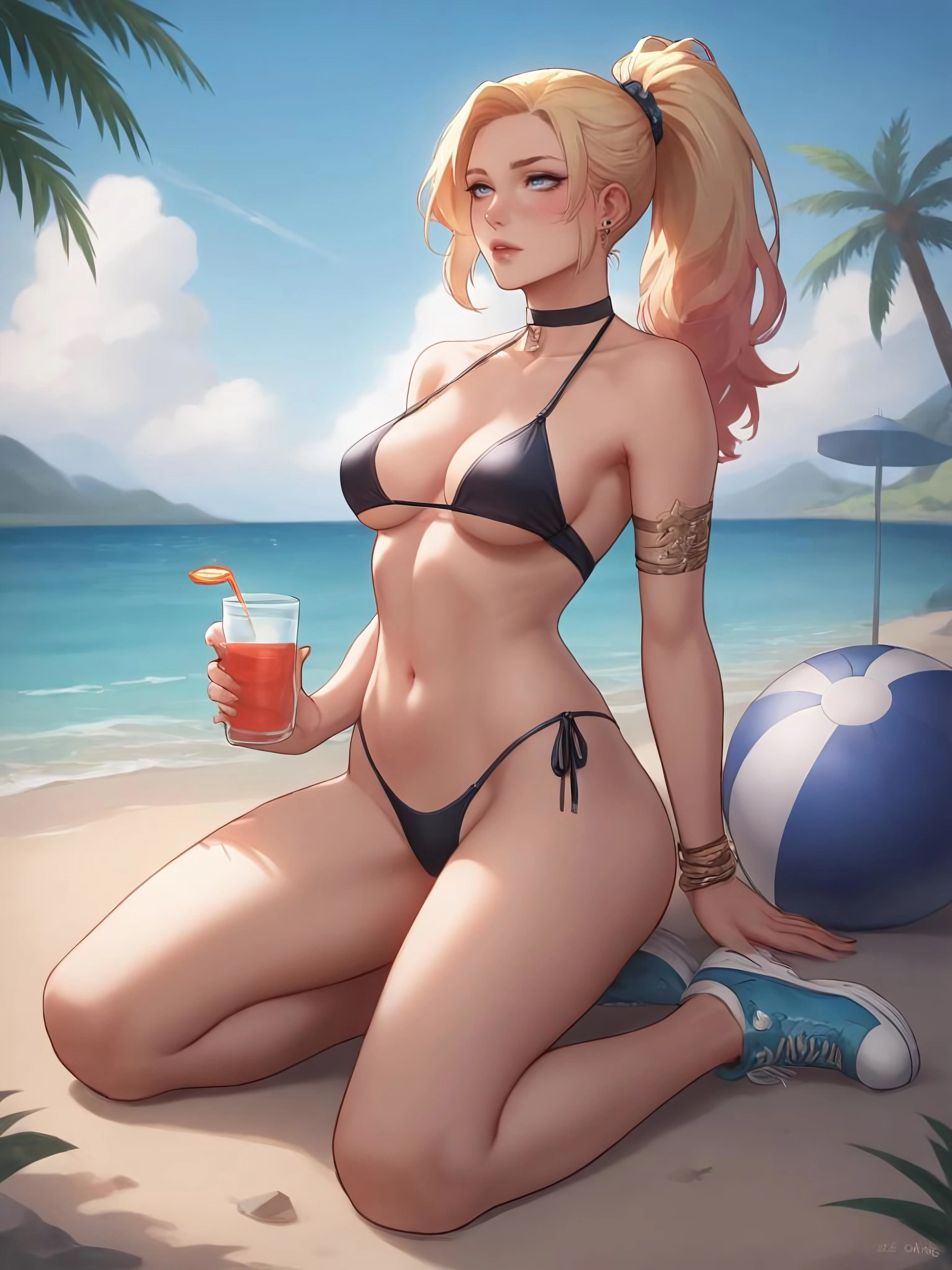 Marieanne on the beach avatar