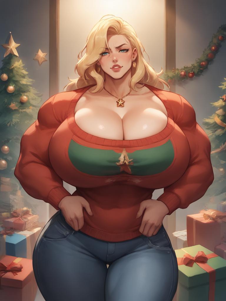 Muscle Family Holiday Avatar