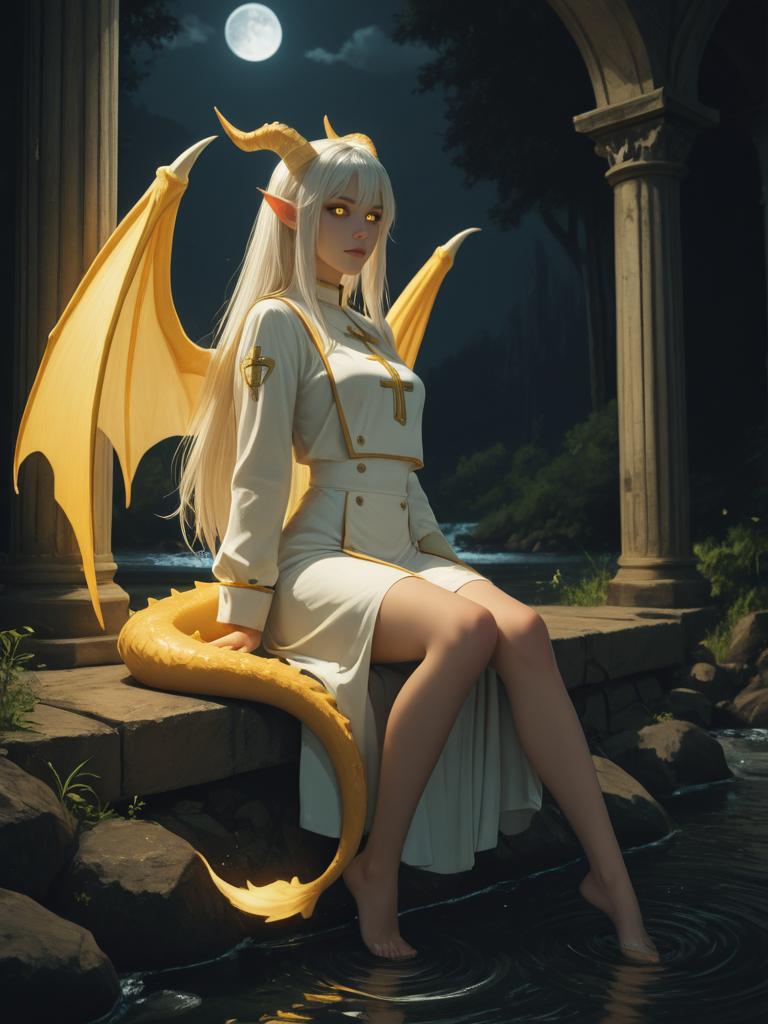 Drihanna the cleric winged tiefling avatar