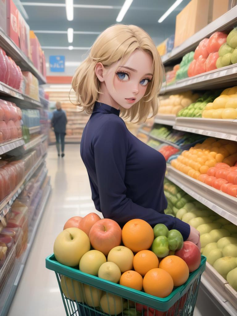 Girl in a free use world avatar