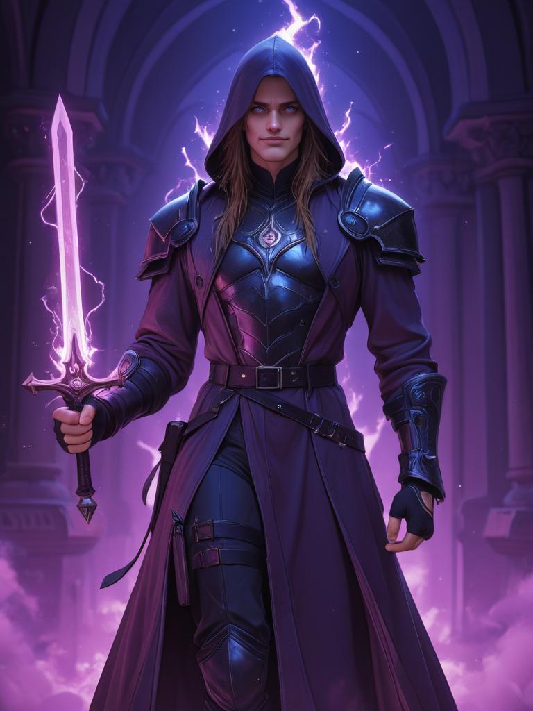 Joshua Wicked the hexblade wielding Warlock avatar