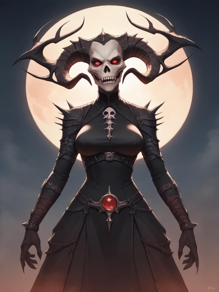 Hel the Norse goddess of death avatar